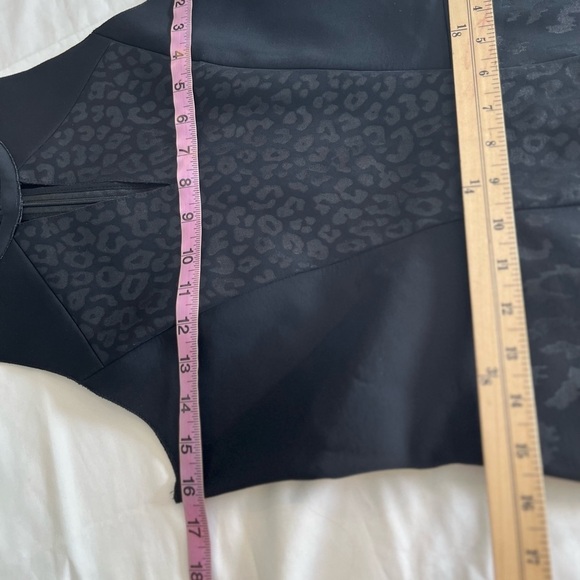 Maje A-Line Black Animal Print Scuba Dress - Picture 6 of 11